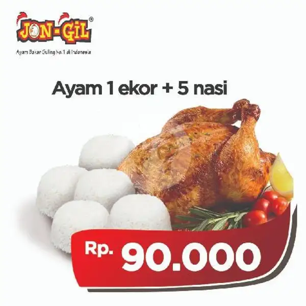 Ayam Bakar 1 Ekor + 5 Nasi | Ayam Bakar JON-GIL, Sekneg Raya