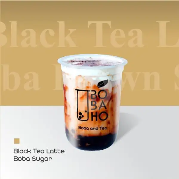 Black Tea Latte Boba Brown Sugar | Bobaho Tea