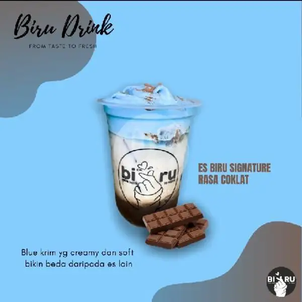 Es Biru Rasa Chocolate | Biru Drink, GKB