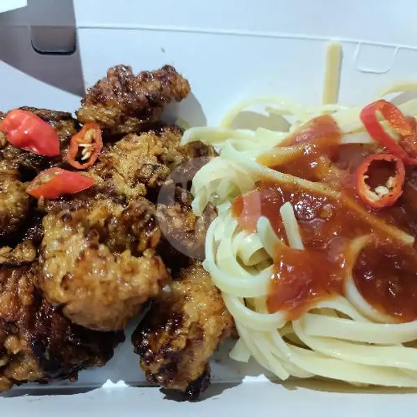 Ayam Popcorn Soekamakan + Spaghetti | Baso Mang Igoy