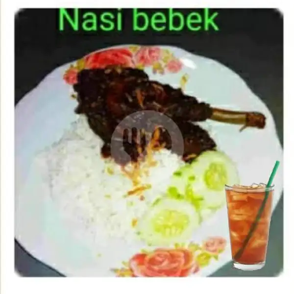 Nasi bebek + Es Teh Manis | Nasi Bebek Bunda khas Madura Duren Sawit