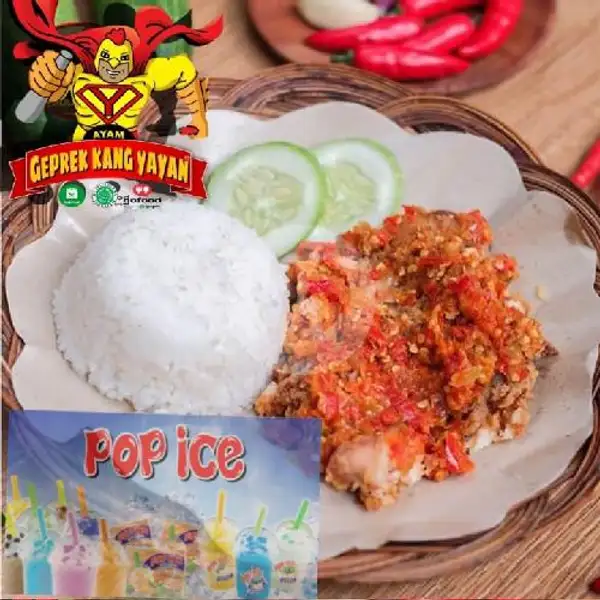 Paket Pop ice A | Ayam Geprek Kang Yayan, Cijerokaso