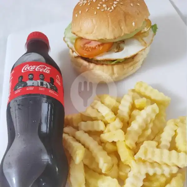 Chicken Burger Paket Cola | Happy Joy, Nuansa Udayana