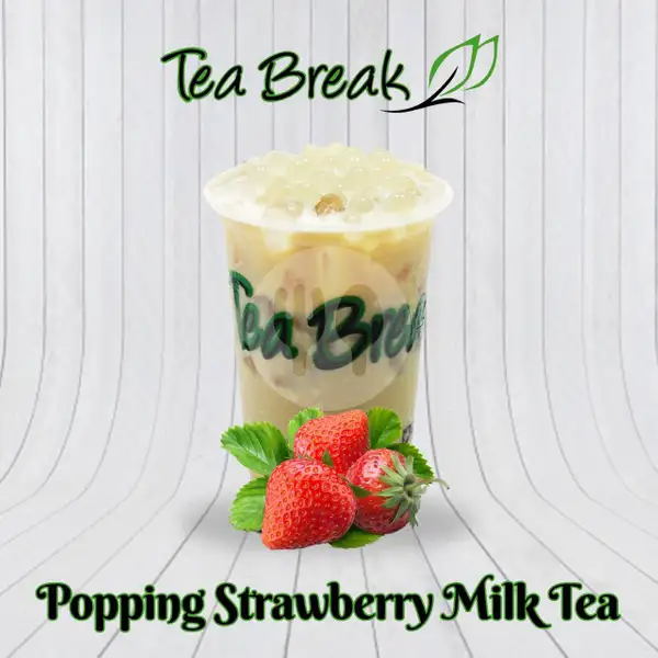 Popping Strawberry Milk Tea | Tea Break, Malang Town Square