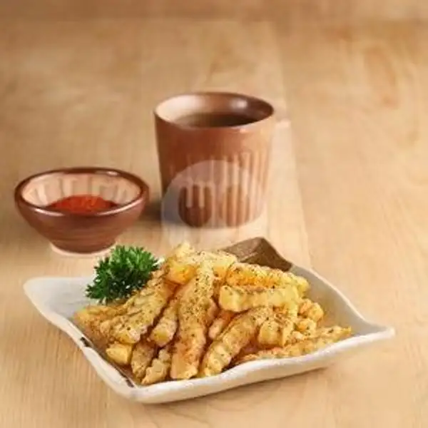 Spicy Seaweed Crinkle Fries | Kimukatsu, DP Mall