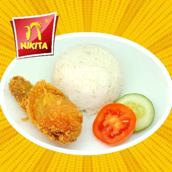Paket Nasi + Paha bawah original | Nikita Fried Chicken, Sulfat