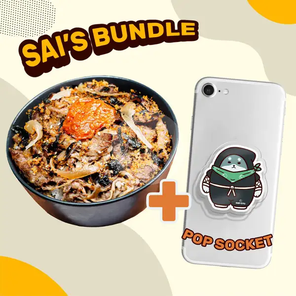 Sai's Bundle with Pop Socket | SAN GYU by Hangry, Harapan Indah