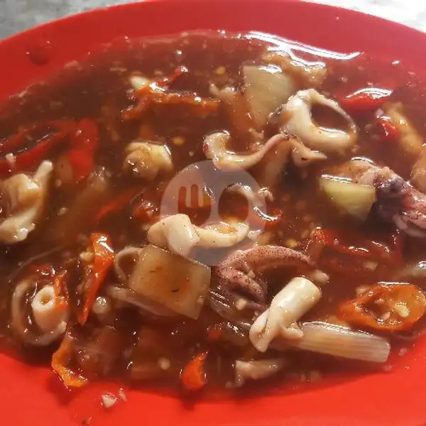 Cumi Saus Padang | Ayam Goreng Single Borobudur Seafood & Chinese Food, Denpasar