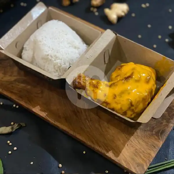 Paket C Chicken Chesee + Nasi + Jumbo Ice Bland | Kongkowrongok, Gegerkalong