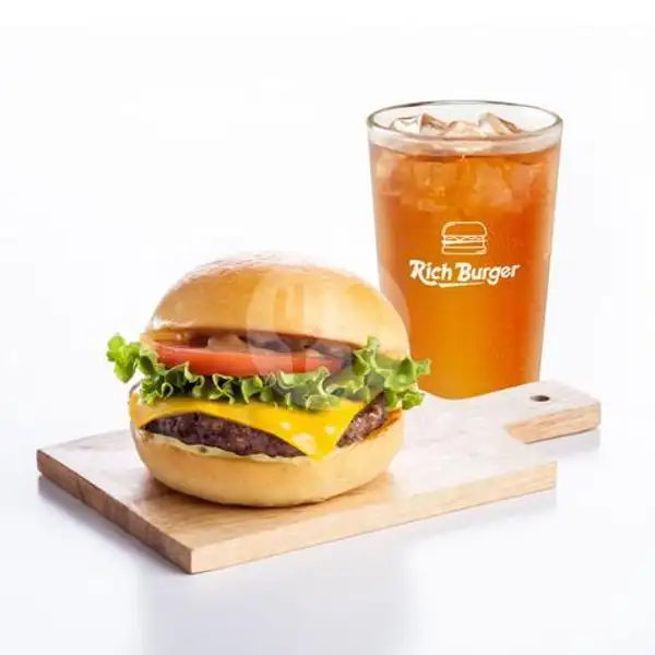 Combo Rich Burger - Beef | Richeese Factory, Depok