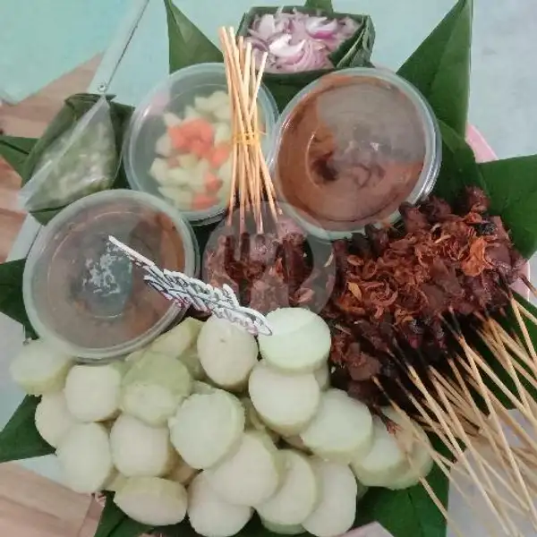 Sate CAMPUR (Ayam +daging + Lontong) | Sate Madura Bang Rizky