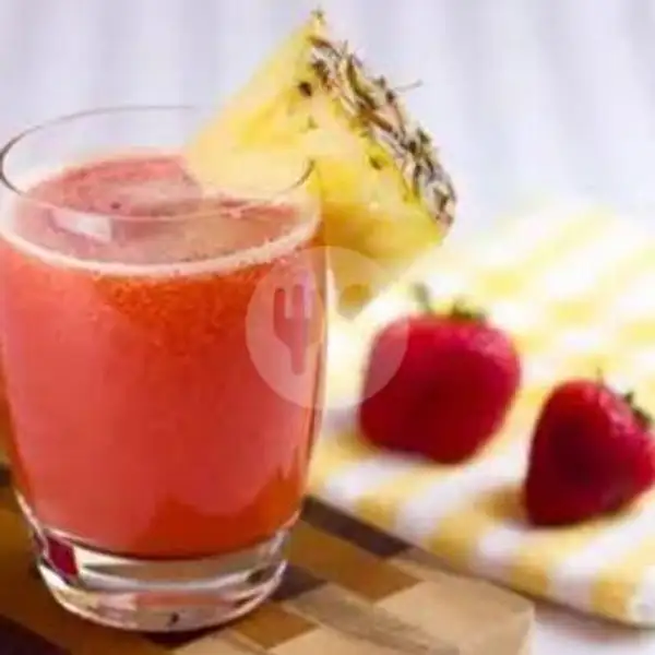 Juice Mix 2 Varian  ( Nanas + Strawberry ) | Juice Buah Ori