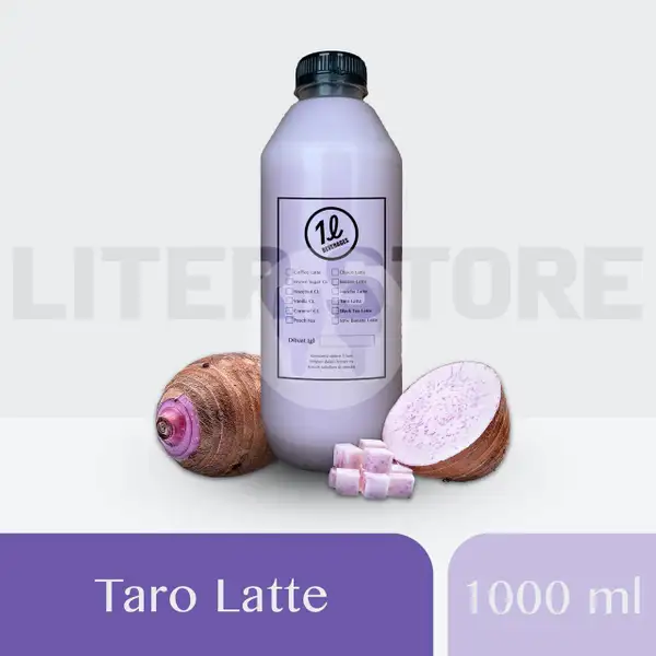Taro Latte 1000ml | The Liter, Summarecon Bekasi