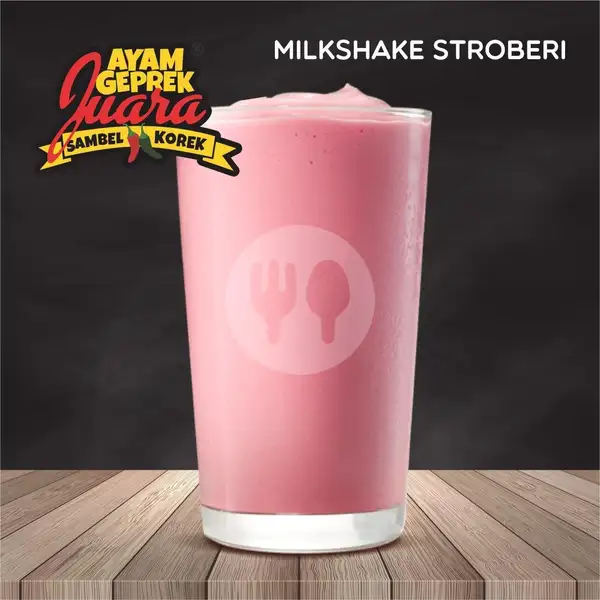 Milkshake Stroberi | Ayam Geprek Juara, Tukad Batanghari