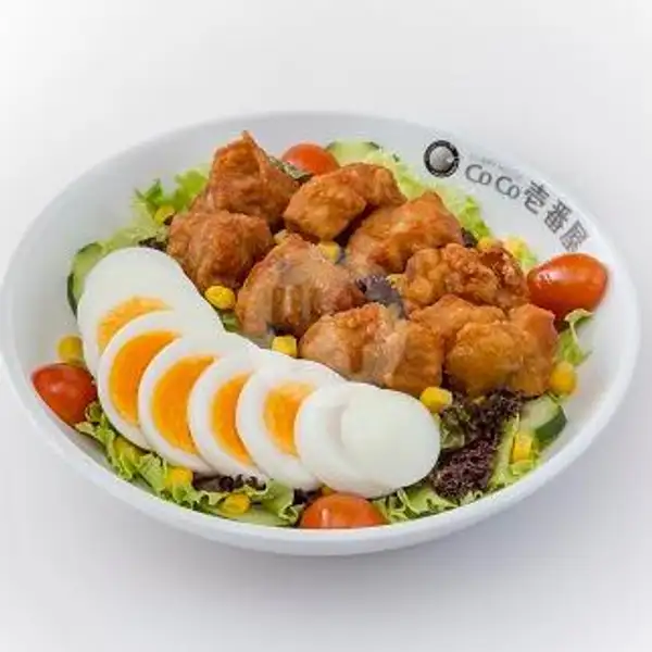 Fried Chicken & Boiled Egg Salad | Curry House Coco Ichibanya, Grand Indonesia