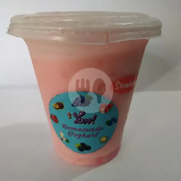 Frozen Yoghurt Strawberry | Puding & Yoghurt Homemade Yummy, Haji Akbar