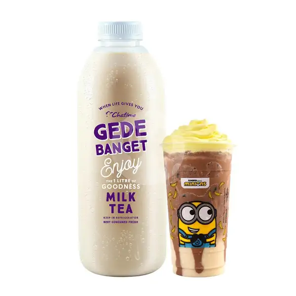 Chatime Milk Tea Gede Banget & Dalgonana Choco (Reguler Size) | Chatime, BTC Fashion Mall