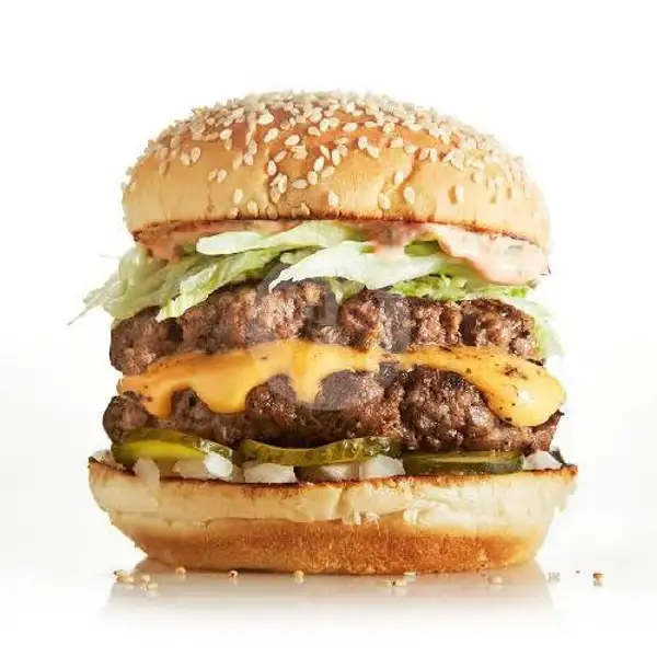 Double Beef Burger | Kebab Turki Babarafi Limbangan, Bendungan