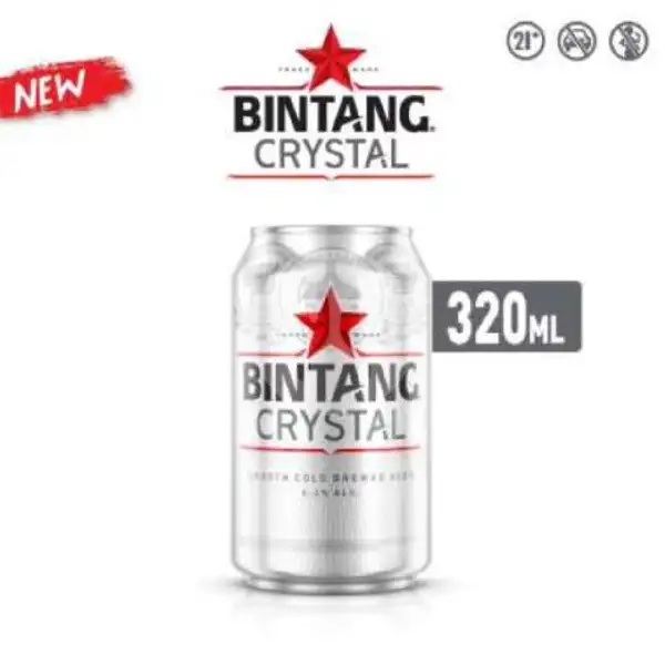 Bintang Crystal 320 Ml | Vhanessa Snack, Beer, Anggur & Soju, Puskesmas