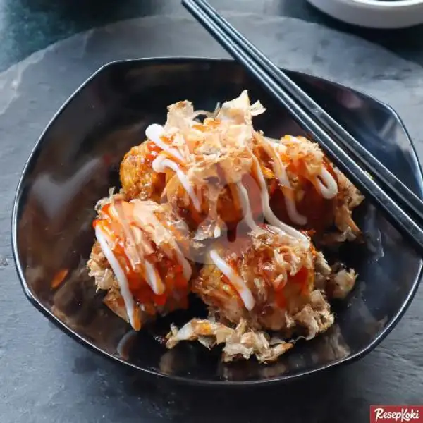 Paket Abi Umi A (Takoyaki 9ball + Okonomiyaki) | Takoyaki Okonomiyaki Pisang Keju Rania