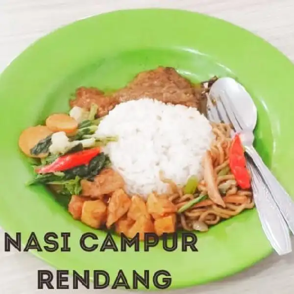 Nasi Campur + Rendang Daging | Warung Makan Tegal Sederhana