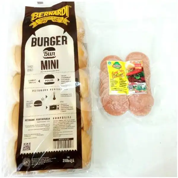 Paket Burger Mini Isi 20 ( Frozen ) | Dimsum Pempek Baso Aci Dan Frozen Food ADA,Bojong Pondok Terong