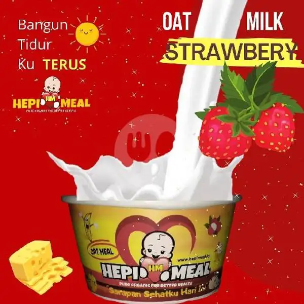 Oatmeal Strawberry | Bubur Bayi Hepi Meal, Dago