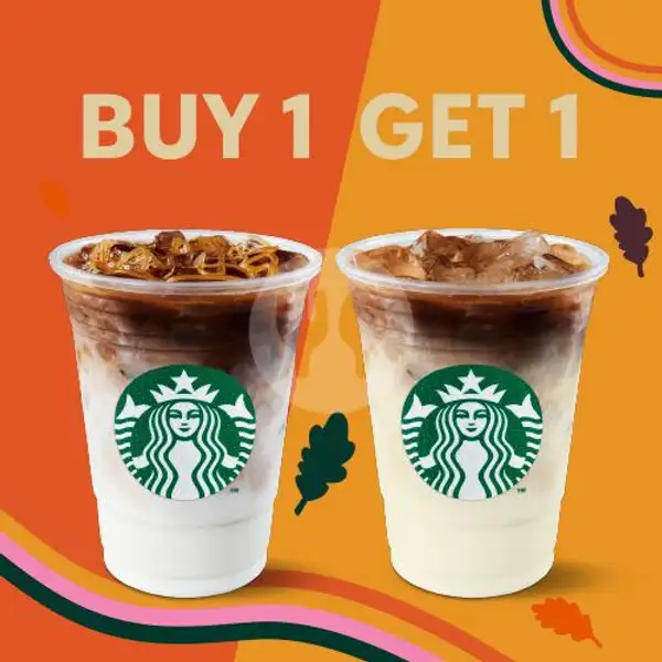 1  Caramel Macchiato + 1 Asian Dolce Latte | Starbucks, DT Bojongsari Sawangan