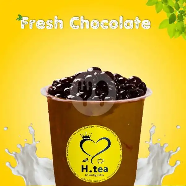 Fresh Chocolate + Topping Pearl Boba | H-tea Kalcer Crunch