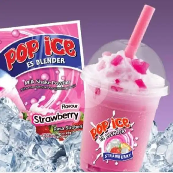 Pop Ice Strawberry | Danita Kelapa Muda Mix Buah Dan Rujak Buah, Batam Kota