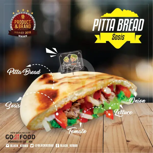 Pitta Bread Sosis | Black Kebab, Suryowijayan