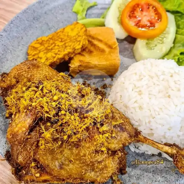 Nasi Bebek Goreng + Tahu Tempe Terong | Seafood Ndjedir