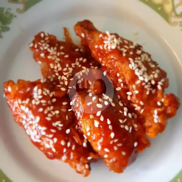Chicken Wing Spicy Sauce Lv. 1-4 | Warung Zeeya 'Ayam Goreng & Bakar, Chicken Wing, Korean, toppoki', Kb Gedang