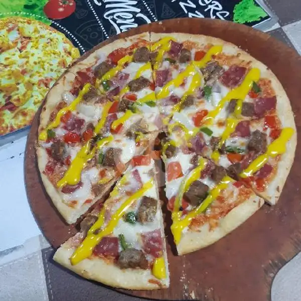 Italian Cheese Burger Pizza / Regular | Brother's Pizza, Antasari Lampung