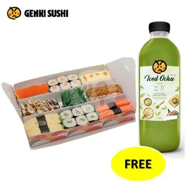 Buy Samurai Ebisu, Get Free 1L Iced Ocha | Genki Sushi, Tunjungan Plaza 4