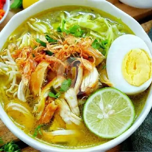 Soto Ayam + Nasi + Teh Obeng | Ayam Penyet Uda Hen, Perum Villamas