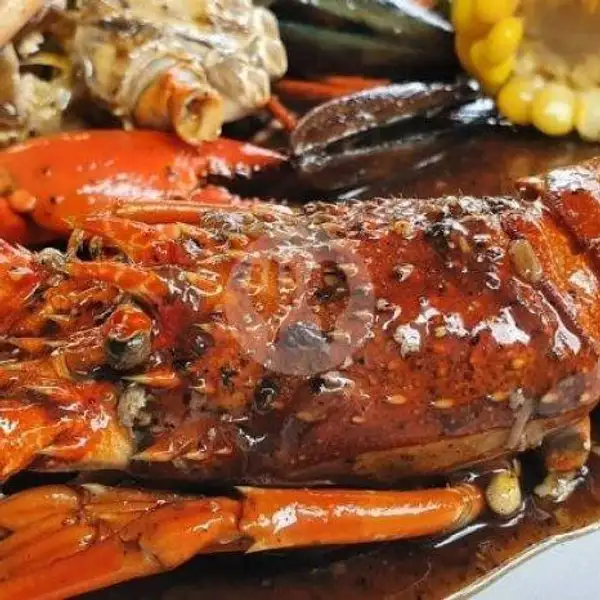 Lobster Besar Asam Manis | Seafood Kedai Om Chan Kerang, Kepiting & Lobster, Mie & Nasi, Jl.Nyai A.Dahlan