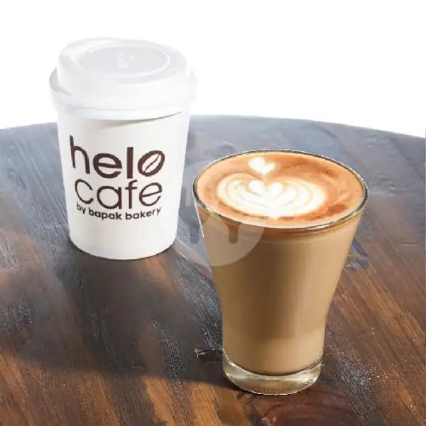 Hot Coffee Latte | Helo Cafe by Bapak Bakery, Sudirman