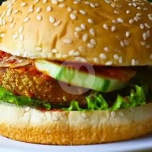burger krispy nugget (tanpa keju) | Burger Kebab Nasi Dapoer Adz-ka, Bumi Parahyangan Kencana