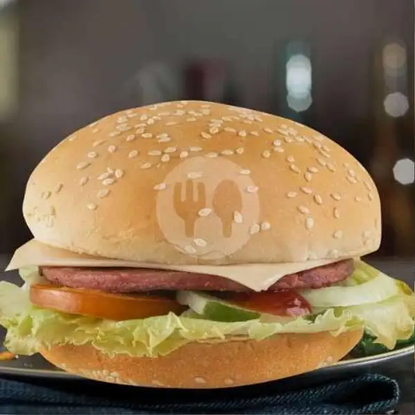 Burger Doubble Sapi + Telor + Keju | Arabian Kebab & Burger, Kisaran Barat