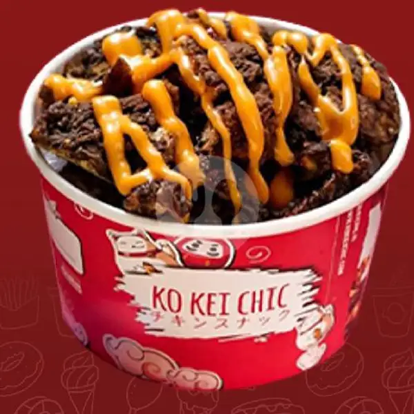 Ricebowl Black Crispy Chicken Dengan Saos Chesee | Ko Kei Chic Bandung