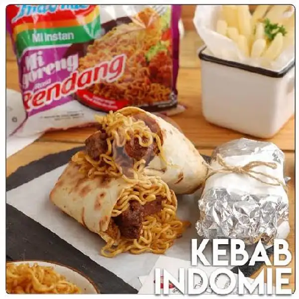 Special Kebab Indomie Rendang | Kebab Abang Itu, Bekasi Utara