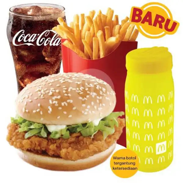 Paket Hemat McSpicy, Lrg + Colorful Bottle | McDonald's, Galuh Mas-Karawang