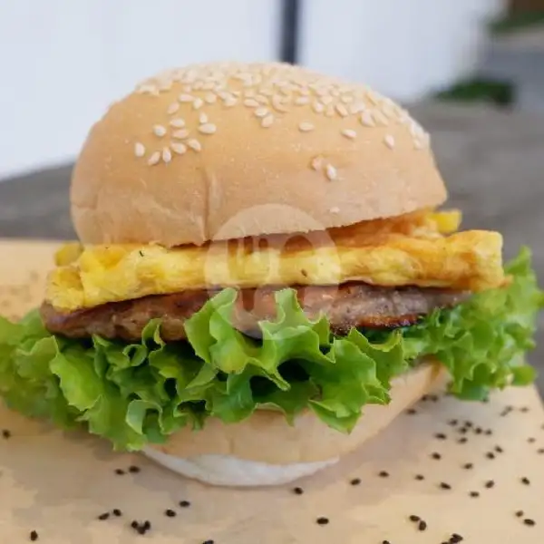 Burger Beef+Telur | Gedhang Nugget, Lowokwaru