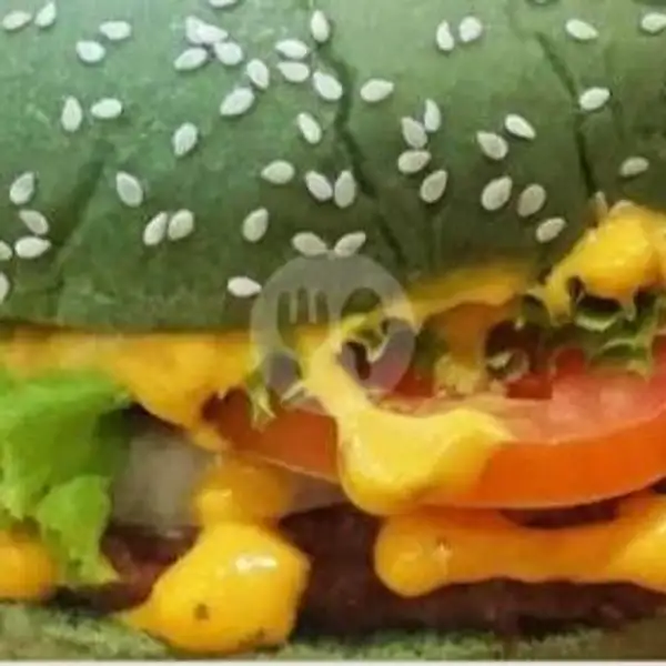 Burger Green Big Beef + Cheese | Angkringan Zaid