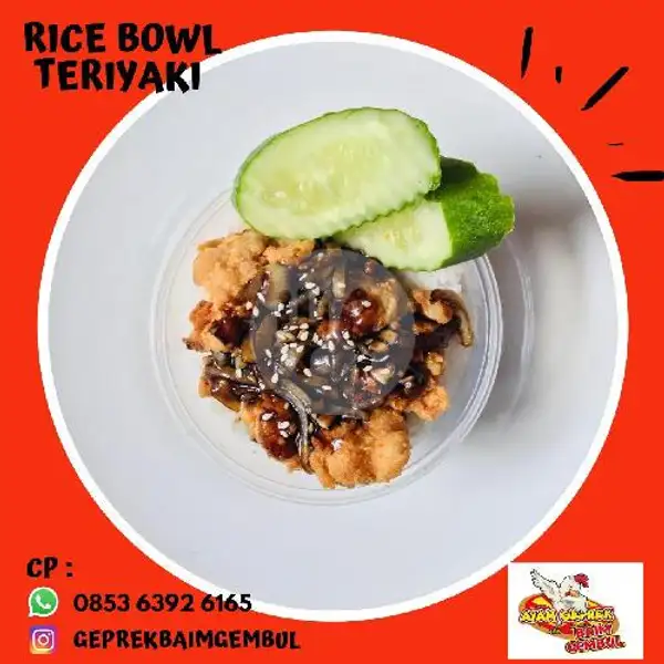 Rice Bowl Teriyaki | Ayam Geprek Baim Gembul, Hanoman