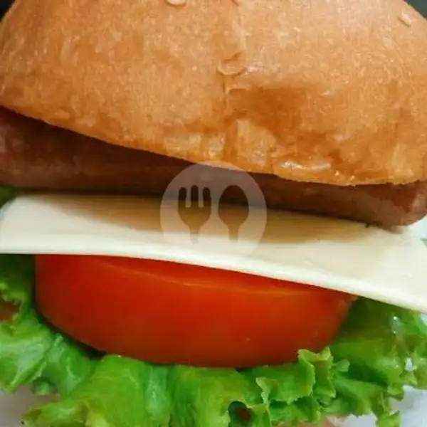 Burger Sosis Spesial Keju | KEDAI 126