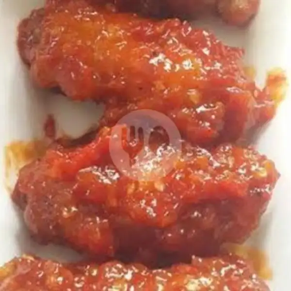 Chicken Wing Spicy Aja + Air Mineral Ades 600ml | Telur Geprek Sarweng Bandung, Tubagus Ismail Dalam