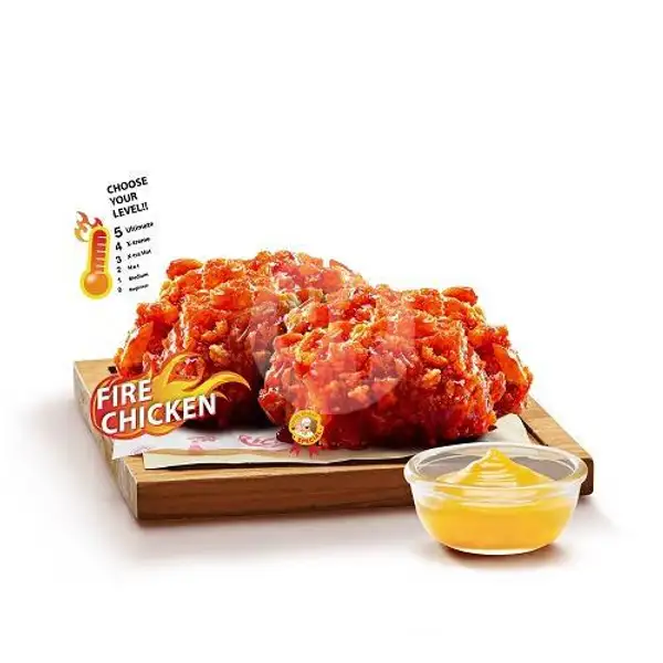 Fire Chicken Bite 2pcs | Richeese Factory, Utan Kayu