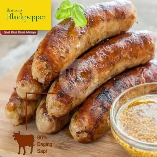 Bratwurst Blackpepper 15 pcs | Pop Kitchen, Cigadung Tengah Raya